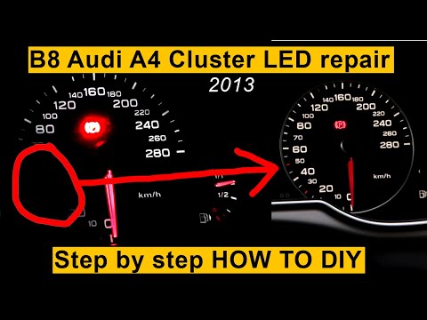 HOW TO repair 2013 Audi A4 B8 Cluster Speedometer LED backlight DIY Video | Plus bad jokes