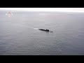 Пуск межконтинентальной баллистической ракеты «Синева» с атомной подводной лодки