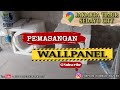 PEMASANGAN WALLPANEL KOTAK BUNDAR BERBAHAN GYPSUM (Gypsum_Sumber_Rejeki)