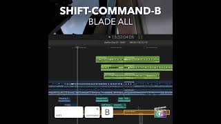 Famous Final Cut Pro Shortcut | Shift-Command-B | Blade All Wealth