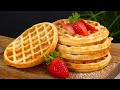 Perfect Homemade Waffles just in 5 minutes | Best Waffles recipe by Tiffin Box, Easy quick breakfast