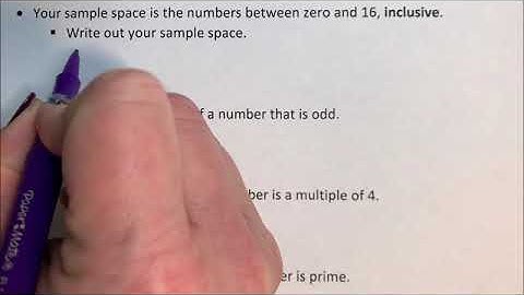 Intro to Probability - Sample Spaces