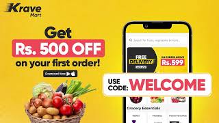 Use Code Welcome To Get Rs.500 Off On First Order