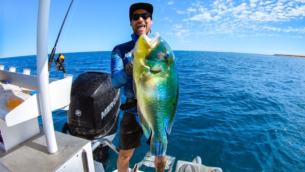 CAMPING ON THE BOAT EATING WHAT YOU CATCH Giant Blue Bone Catch And Cook (Part 2) - Ep 106