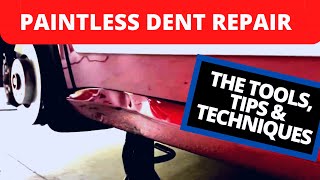 SMASHED ROCKER PANEL REPAIRED WITH PAINTLESS DENT REPAIR!