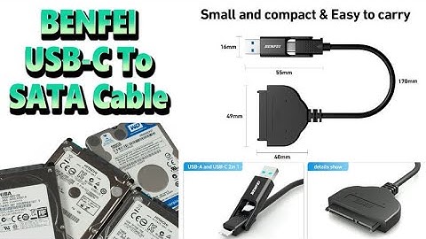 BENFEI SATA to USB Cable, 2in1 USB-C/USB 3.0 to SATA III Hard Driver Adapter