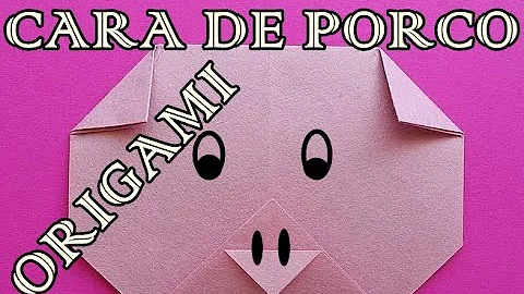 Como se faz um nariz de porco?