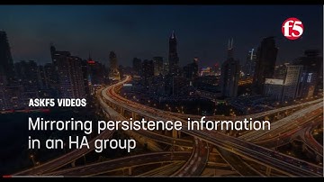 Mirroring persistence information in an HA group