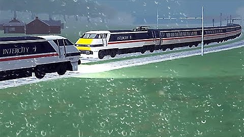 Train Sim - Japan using Inter City Class 91 in Rainy Day - Simulasi Kereta Api