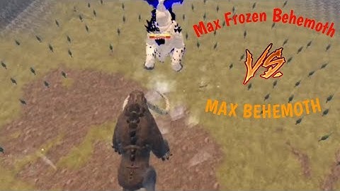 MAX FROZEN BEHEMOTH VS MAX BEHEMOTH! The fight of many... (ROBLOX KAIJU UNIVERSE)