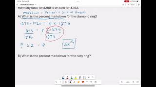 Markdown Math Problem for 7th Grade