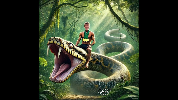 Léon Marchand chevauche un serpent géant Boa : L'incroyable défi du champion olympique !