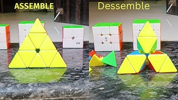 How to Assemble and Dessemble A pyraminx Cube
