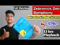 Zebronics zeb symphony bluetooth neckband full review  in hindi  techster tech