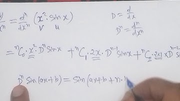If y=x^2.sinx,prove that D^n(y)=(x^2-n^2+n)sin(x+n.π/2)-2nxcos(x+n.π/2).