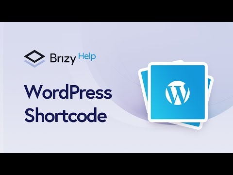 "Shortcut" to Easily Insert Shortcodes into Your WordPress Pages with Brizy!