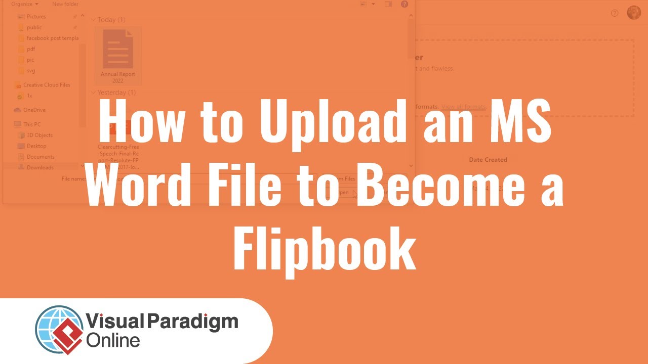 How to Upload an MS Word file to Become a Flipbook - YouTube
