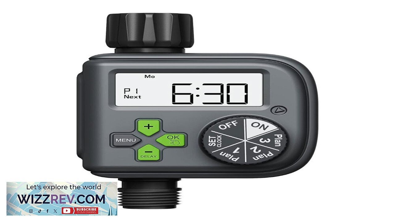 Rainpoint Smart Garden Irrigation Timer Weather Responsive Rain Delay LCD Digital Water