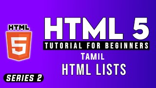 HTML List Tutorial for beginners Tamil | Web Development   #KalaiSTechiView