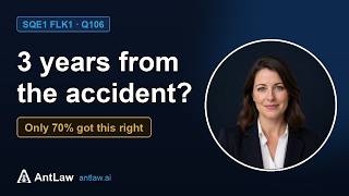 Details SQE1 FLK1 Q106: Limitation Act 1980: personal injury claim by a minor Guide