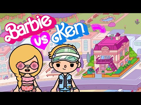 BARBIE vs KEN Home Apartment Beak Building PINK BLUE Cute 💖💙 TOCA BOCA House Ideas | Toca Life World