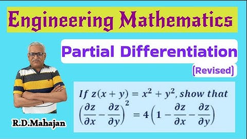 Engineering Mathematics 1I Unit 2:Partial DifferentiationITopic: Partial Differentiation