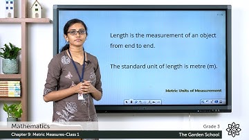 Grade 3 Mathematics Chapter 9 Class 1 Metric Units of Measurement
