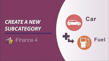 iFinance 4 - Create a new Subcategory (Categories)