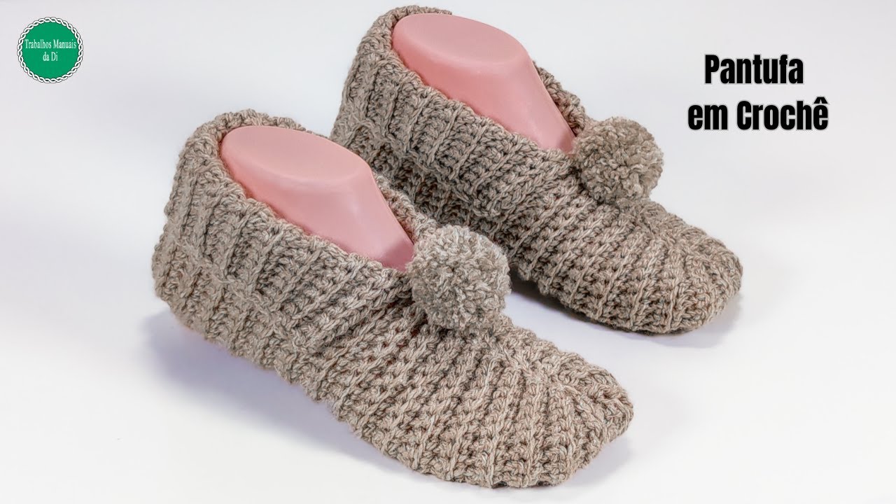 Уютные тапочки ручной работы, связанные крючком!