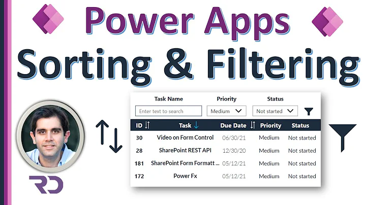 Power Apps Sort and Filter on Multiple Columns