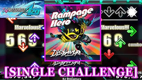 【DDR A20】 Rampage Hero [SINGLE CHALLENGE] 譜面確認+Clap