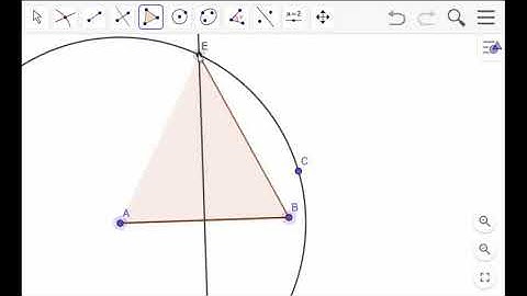 Comment construire un triangle isocèle sur le logiciel de géométrie dynamique GeoGebra ?