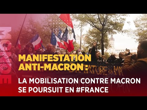 EN DIRECT DE PARIS   La mobilisation contre Macron se poursuit en #France  Des milliers de Français