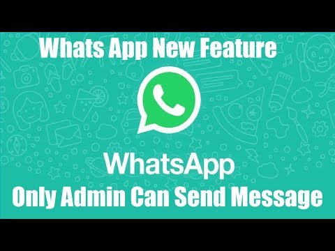 Whats App New Feature ||Only Admin Can Send Message