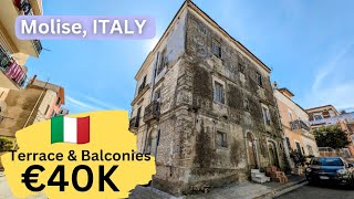 Italian Home for Sale with Terrace and Balconies Full of Character Close to Sea in Gorgeous Village