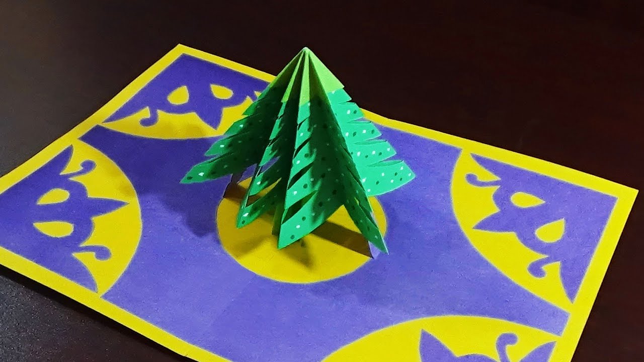 Christmas Card | How To Make A 3d Christmas Pop UP Card | - YouTube