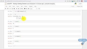 13 Machine Learning in Hindi- Numpy Array Max, Min, and Other Attributes | KGP Talkie