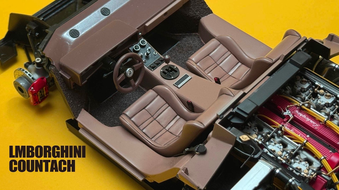 Building the driver's seat [DOYUSHA] 1/12 Lamborghini Countach
