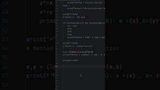 Swapping Methods (Part 1) #python #pycharm #pythonprogramming #pythonforbeginners #coding #python3