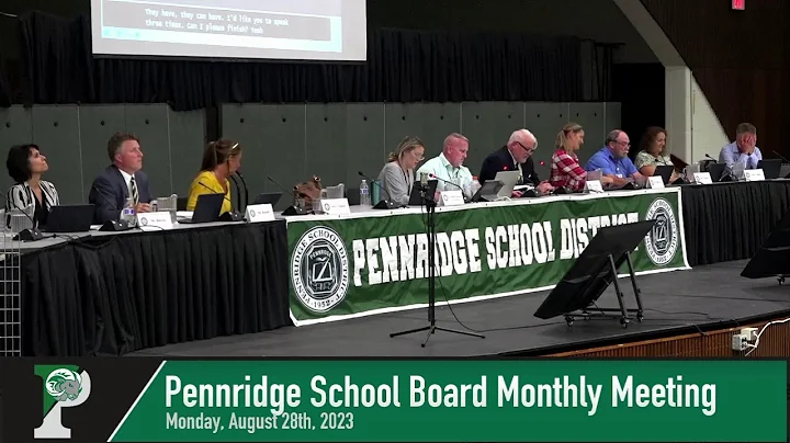 Monday August 28th, 2023 - Pennridge School Board Monthly Meeting
