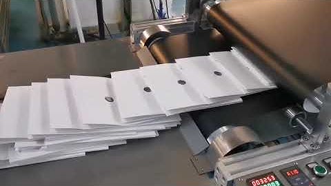 sheet fed automatic paper bag making machine-separated