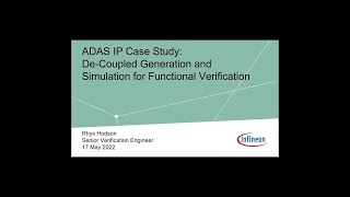 ADAS IP Case Study: De-Coupled Generation and Simulation for Functional Verification