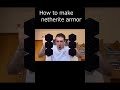 How to make netherite armor🤔#minecraft #shorts