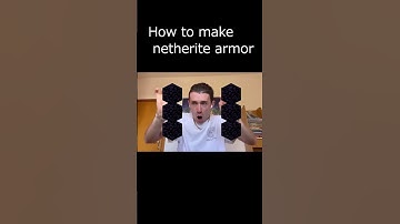 How to make netherite armor🤔#minecraft #shorts