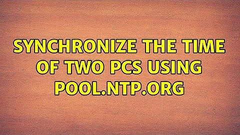 Synchronize the time of two PCs using pool.ntp.org (2 Solutions!!)