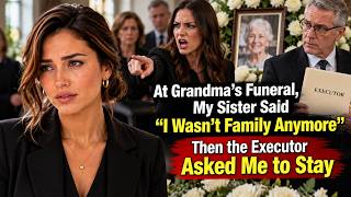 At Grandma’s Funeral, My Sister Said I Wasn’t Family Anymore—Then the Executor Asked Me to Stay