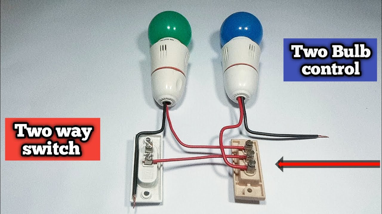 1 way switch 1 + 2 way switch 1 + 2 holder electric wiring | - YouTube