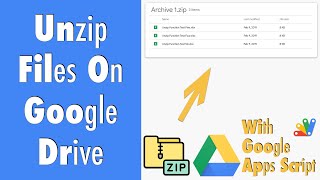 gas-014 unzip files on google drive with apps script