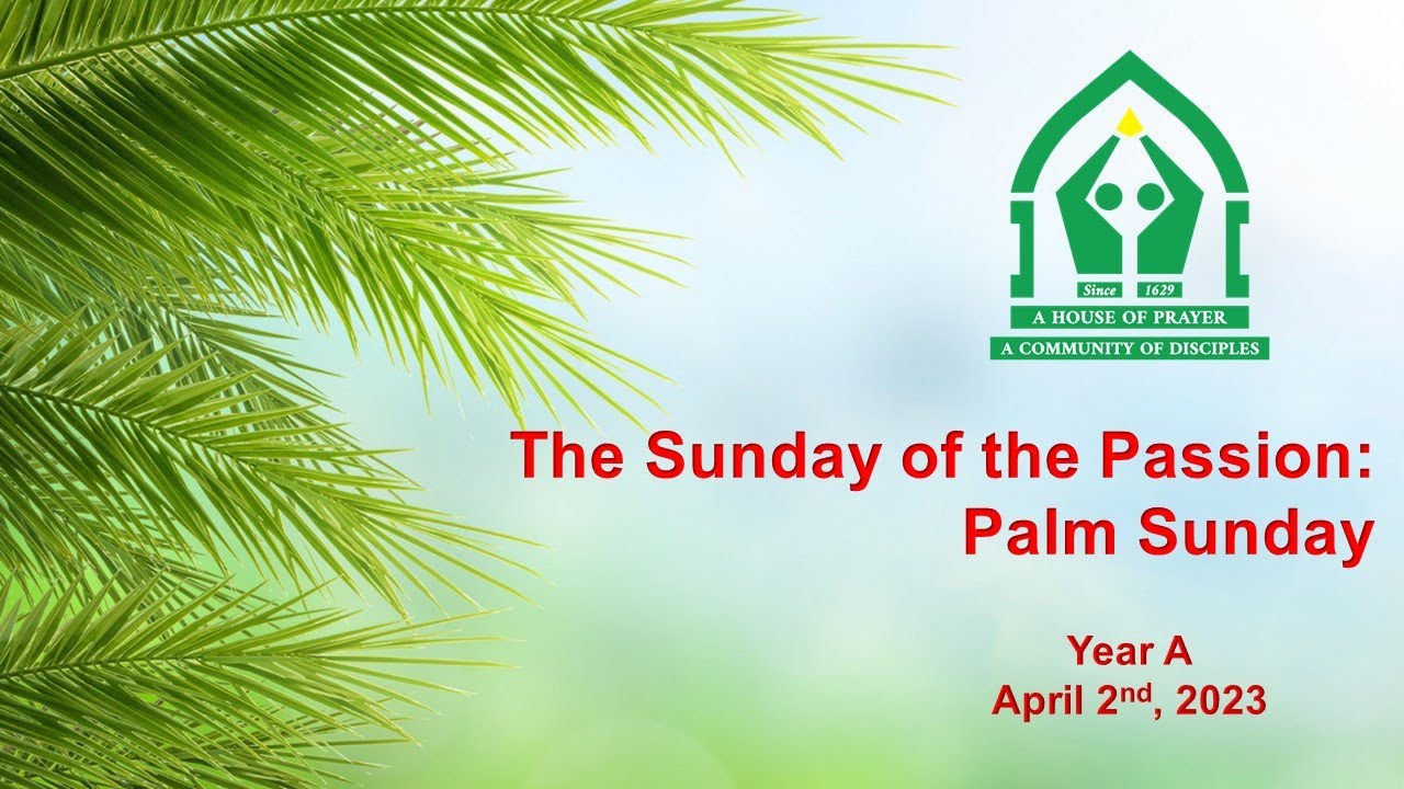 Christ Church Parish Church 930 AM Service (Palm Sunday) YouTube