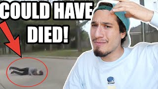 REACTING TO MY WORST SKATEBOARDING BAIL EVER!